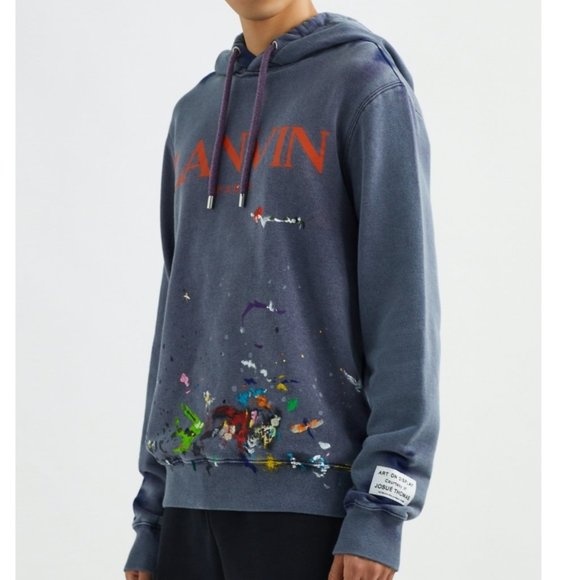 Lanvin Other - Gallery Dept. x Lanvin printed and aged hoodie with paint marks